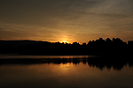 Východ slunce - Dolanský rybník, Boletice