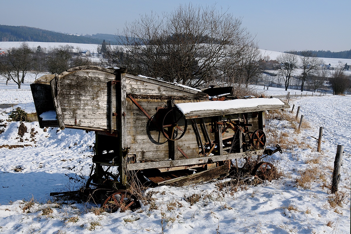 Staré zemědělské stroje