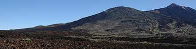 Pohled na Pico del Teide (vpravo).