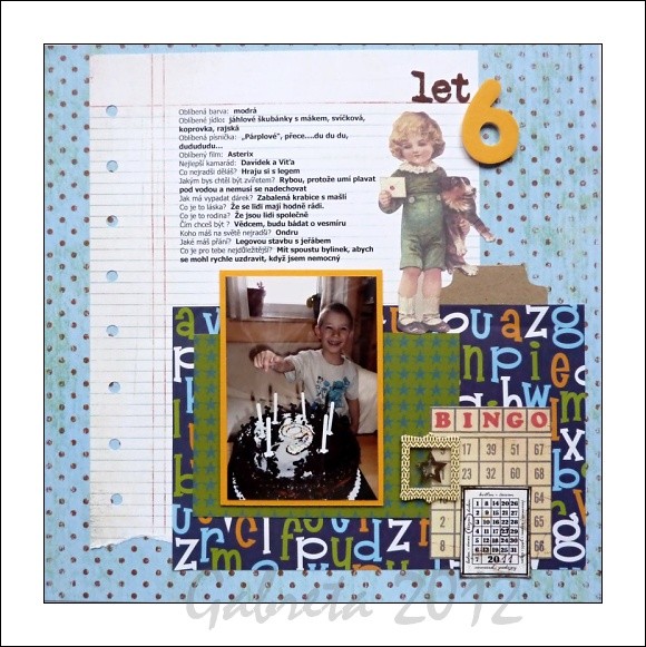 Ukázky scrapbookingu (alba, razítka, písmenka)