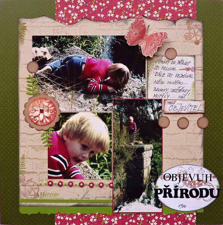 Ukázky scrapbookingu (alba, razítka, písmenka)