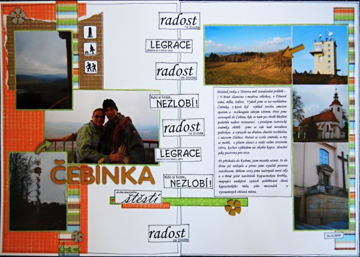 Ukázky scrapbookingu (alba, razítka, písmenka)