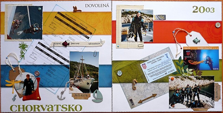 Ukázky scrapbookingu (alba, razítka, písmenka)