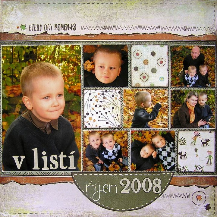 Ukázky scrapbookingu (alba, razítka, písmenka)