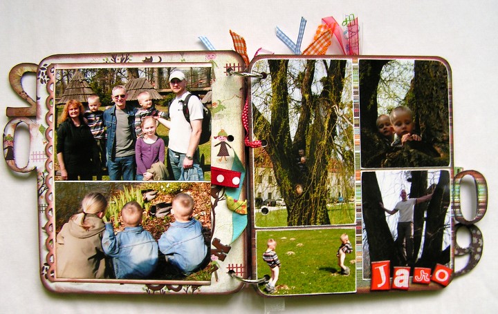 Ukázky scrapbookingu (alba, razítka, písmenka)