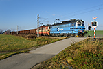 240 045-5, trať: 196 Horní Dvořiště - České Budějovice (Velešín), foceno: 09.11.2016