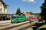 705 905-8, trať 229: Jindřichův Hradec - Nová Bystřice (Nová Bystřice), foceno: 03.06.2017