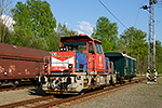 708 004-7, Horní Dvořiště - nádraží, foceno: 30.04.2014