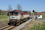 749 019-6, trať: České Budějovice - Polečnice (Srnín), foceno: 31.03.2017