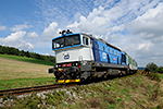 750 705-6, trať: 194 České Budějovice - Černý Kříž (Plešovice), foceno: 04.09.2013