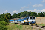 754 006-5, trať: 194 Černý Kříž - České Budějovice (Český Krumlov - Dobrkovice), foceno: 27.07.2014