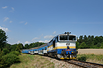 754 006-5, trať: 194 Černý Kříž - České Budějovice (Český Krumlov - Dobrkovice), foceno: 27.07.2014