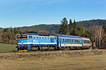 754 015-6, trať: 194 Praha - České Budějovice - Kájov (Holubov), Ex 531 JIŽNÍ EXPRES, foceno: 04.02.2018