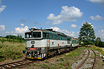 754 022-2, trať: 194 České Budějovice - Černý Kříž (Černá v Pošumaví - Hůrka), foceno: 06.08.2014