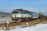 754 022-2, trať: 194 České Budějovice - Nové Údolí (Přísečná), foceno: 02.01.2017