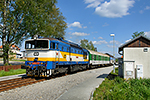754 024-8, trať: 194 České Budějovice - Černý Kříž (Černá v Pošumaví - Hůrka), foceno: 18.05.2016