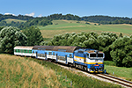 754 027-1, trať: 194 Černý Kříž - České Budějovice (Hořice na Šumavě), foceno: 04.08.2015