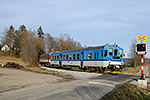 842 006-9, trať: 194 České Budějovice - Černý Kříž (Plešovice), foceno: 07.02.2016