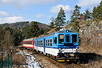 842 006-9, trať: 194 Černý Kříž - České Budějovice (Český Krumlov - Dobrkovice), foceno: 04.02.2015