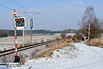 Přejezd, Dolní Svince, foceno: 04.02.2014